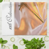 Personaliseer, 10e Jubileum voor bestellingen, Kru Theedoek (Gevouwen)