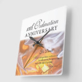 Personaliseer, 10e Jubileum voor bestellingen, Kru Vierkante Klok (Hoek)