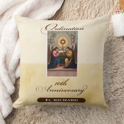 Personaliseer, 10th Ordination Jubileum Angels Kussen (Deken)