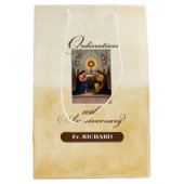 Personaliseer, 10th Ordination Jubileum Angels Medium Cadeauzakje (Voorkant)