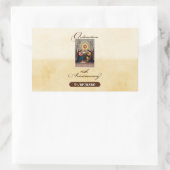 Personaliseer, 10th Ordination Jubileum Angels Rechthoekige Sticker (Tas)