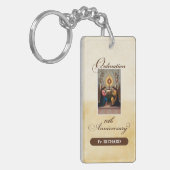 Personaliseer, 10th Ordination Jubileum Angels Sleutelhanger (Voorkant Links)