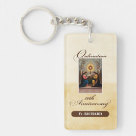 Personaliseer, 10th Ordination Jubileum Angels Sleutelhanger