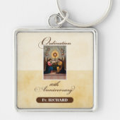 Personaliseer, 10th Ordination Jubileum Angels Sleutelhanger (Voorkant)