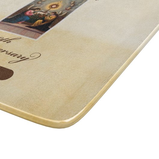 Personaliseer, 10th Ordination Jubileum Angels Snijplank (Hoek)