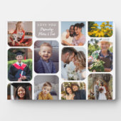 Personaliseer 11 foto's Modern Chic Elegante Liefd Fotoplaat (voorkant)