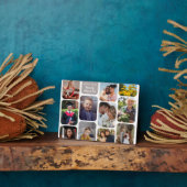 Personaliseer 11 foto's Modern Chic Elegante Liefd Fotoplaat (Zijkant)