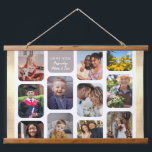 Personaliseer 11 foto's Modern Chic Elegante Liefd Hangend Wandkleed<br><div class="desc">Elegante en moderne fotoweergave die een geweldig cadeau is voor elke gelegenheid en voor iedereen: bruiloft, familie, vrienden en beste vrienden, grootouders, Valentijnsdag. Voor de beste resultaten bij het personaliseren van dit ontwerp, probeer hetzelfde formaat te gebruiken als de sjabloon gebruikt: verticaal als het verticaal is, vierkant als het vierkant...</div>