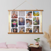 Personaliseer 11 foto's Modern Chic Elegante Liefd Hangend Wandkleed (Slaapkamer)