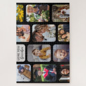 Personaliseer 11 foto's Modern Chic Lieve Opa Legpuzzel (Verticaal)