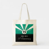 Personaliseer, 15e jaar Jubileum van het Bedrijfs Tote Bag (Achterkant)