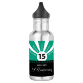 Personaliseer, 15e jaar Jubileum van het Bedrijfs Waterfles (Links)