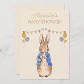Personaliseer 1e Verjaardag Peter het Konijn Kaart (Voorkant / Achterkant)