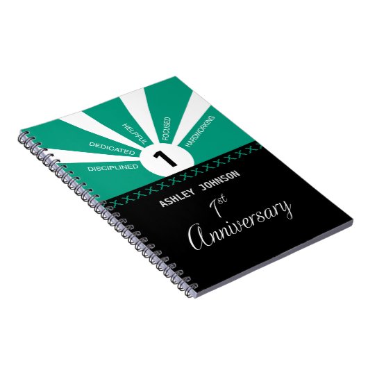 Personaliseer, 1e werkjubileum notitieboek (Rechterzijde)