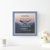 Personaliseer 1st Jubileum van Ordening Congrats Vierkante Klok (Huis)