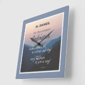 Personaliseer 1st Jubileum van Ordening Congrats Vierkante Klok (Hoek)