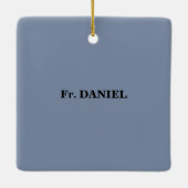 Personaliseer 1ste Jubileum van de Congraten van d Keramisch Ornament (Achterkant)