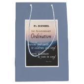 Personaliseer 1ste Jubileum van de Congraten van d Medium Cadeauzakje (Voorkant)