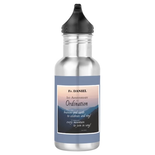 Personaliseer 1ste Jubileum van de Congraten van d Waterfles (Rechts)