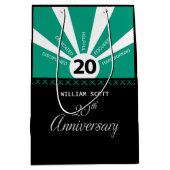 Personaliseer, 20e jaar Jubileum Bedrijfspersoneel Medium Cadeauzakje (Voorkant)