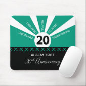 Personaliseer, 20e jaar Jubileum Bedrijfspersoneel Muismat (Met muis)