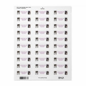 Personaliseer 2 foto's Cat Dog Modern Retour Adres Etiket (Full Sheet)