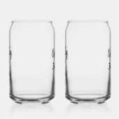 Personaliseer 30e frisdrankglas blikvorm glas (Links)