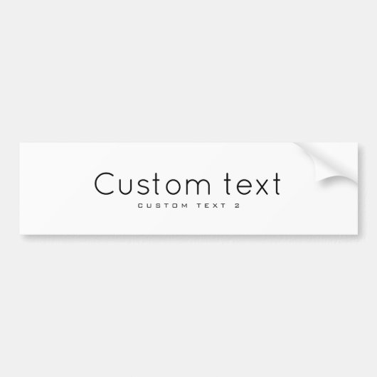 Personaliseer 3" x 11" bumpersticker (Voorkant)