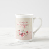 Personaliseer, 40e Jubileum Nun, Roze en Porselein Kop (Rechts)