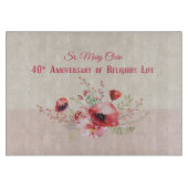 Personaliseer, 40e Jubileum Nun, Roze en Snijplank (Voorkant)