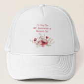 Personaliseer, 40e Jubileum Nun, Roze en Trucker Pet (Voorkant)