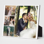 Personaliseer 4 aangepaste fotocollage fotoplaat (Zijkant)