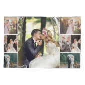 Personaliseer 4 aangepaste fotocollage kussensloop (Achterkant-Links)