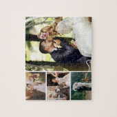 Personaliseer 4 aangepaste fotocollage legpuzzel (Verticaal)