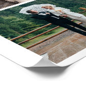 Personaliseer 4 aangepaste fotocollage poster (Hoek)