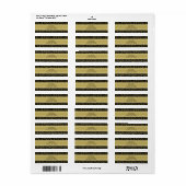 Personaliseer: 50e Birthday Theme Return-adres Etiket (Full Sheet)