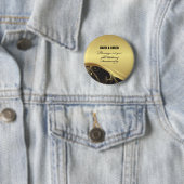 Personaliseer, 50ste huwelijksverjaardag Religieus Ronde Button 5,7 Cm (In situ)