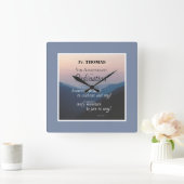 Personaliseer 5de Jubileum van Ordening Congrats Vierkante Klok (Huis)