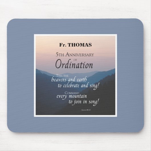 Personaliseer 5e Jubileum van de Congraten van de  Muismat (Voorkant)