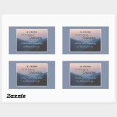 Personaliseer 5e Jubileum van de Congraten van de  Rechthoekige Sticker (Vel)