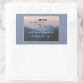 Personaliseer 5e Jubileum van de Congraten van de  Rechthoekige Sticker (Tas)