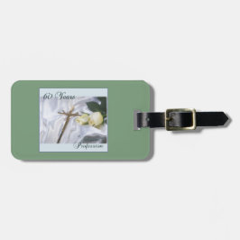 Personaliseer 60 jaar godsdienstig beroep bagagelabel