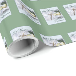Personaliseer 60 jaar godsdienstig beroep cadeaupapier