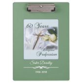Personaliseer 60 jaar godsdienstig beroep klembord (Voorkant)