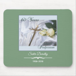 Personaliseer 60 jaar godsdienstig beroep muismat