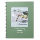 Personaliseer 60 jaar godsdienstig beroep notitieboek (Voorkant)