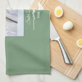 Personaliseer 60 jaar godsdienstig beroep theedoek (Quarter Fold)