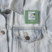 Personaliseer, 60 jaar religieus beroep vierkante button 5,1 cm (In situ)