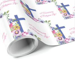 Personaliseer, 65e jubileum nonnen religieus leven cadeaupapier