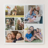 Personaliseer 6 aangepaste fotocollages ingelijste legpuzzel (Verticaal)